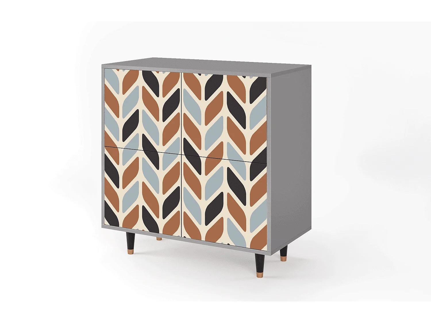 Aparador - 94x96x48 cm - BS3 - Beige Laure, Gris