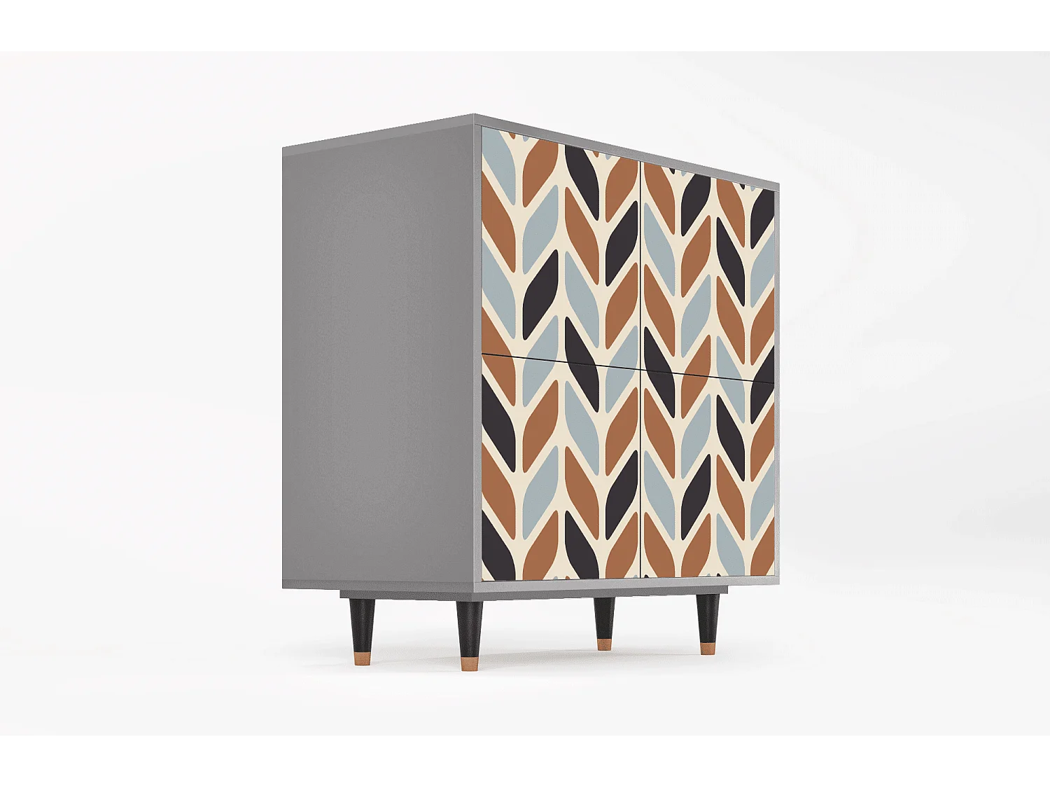 Aparador - 94x96x48 cm - BS3 - Beige Laure, Gris