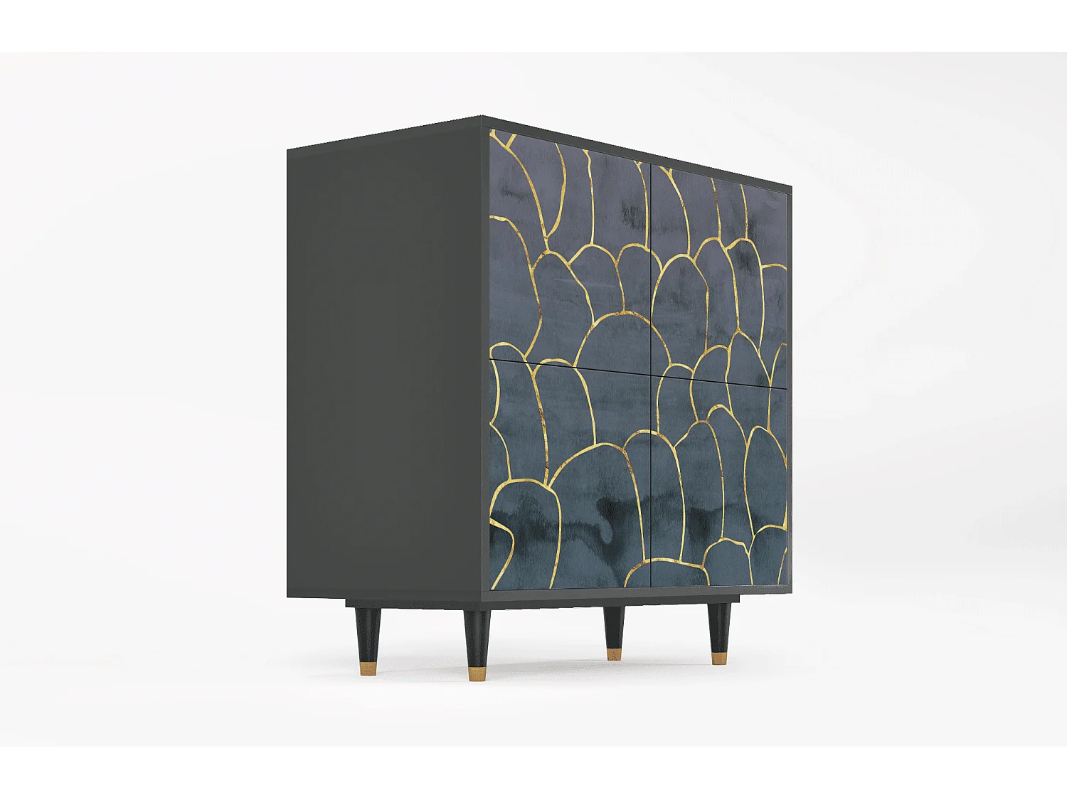 Buffet - 94x96x48 cm - BS3 - Blue Lagoon, Anthracite