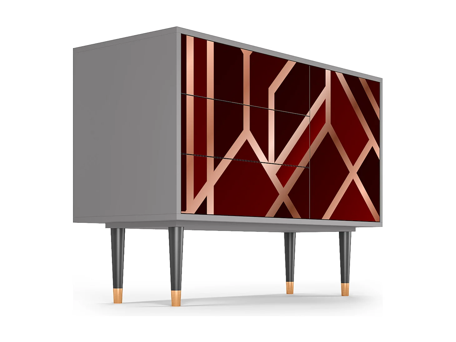 Credenza - 115х84х41 cm - S3 - Velvet 1920's, Grigio