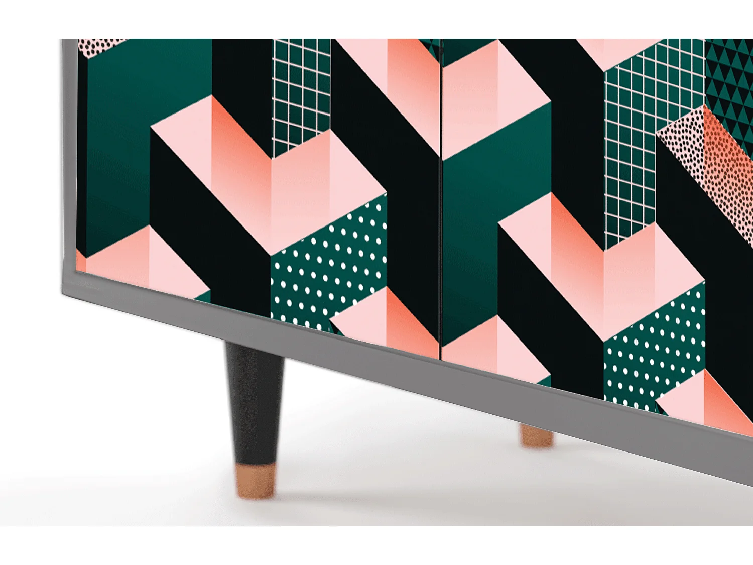 Aparador - 94x96x48 cm - BS3 - Geometric Madness, Cinza