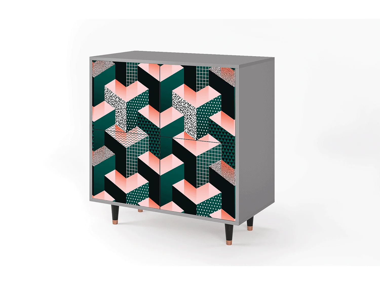 Buffet - 94x96x48 cm - BS3 - Geometric Madness, Gris