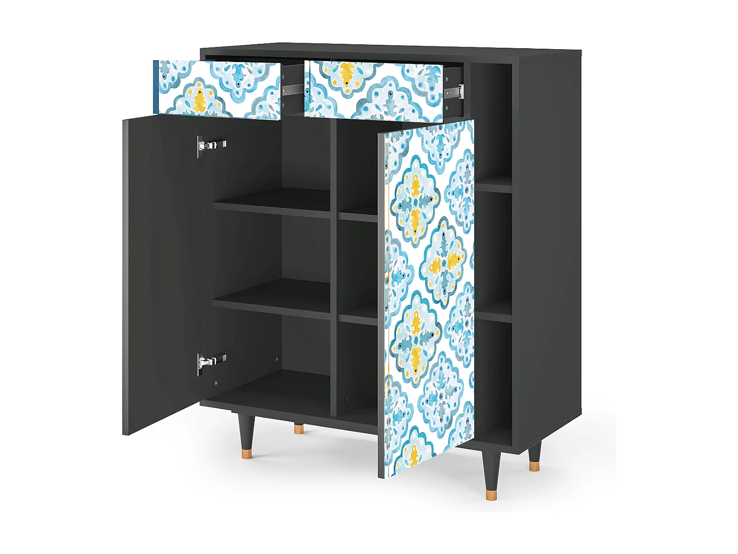 Buffet - 96х110х41 cm - BS6 - Portugese tiles, Anthracite