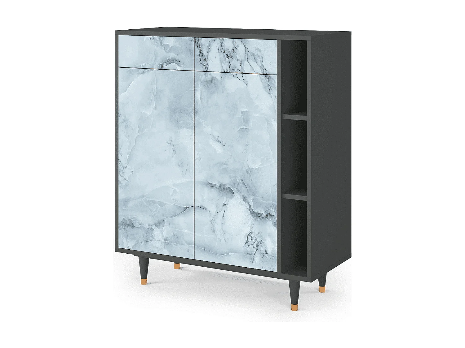 Credenza - 96х110х41 cm - BS6 - Glacial Colour, Antracite