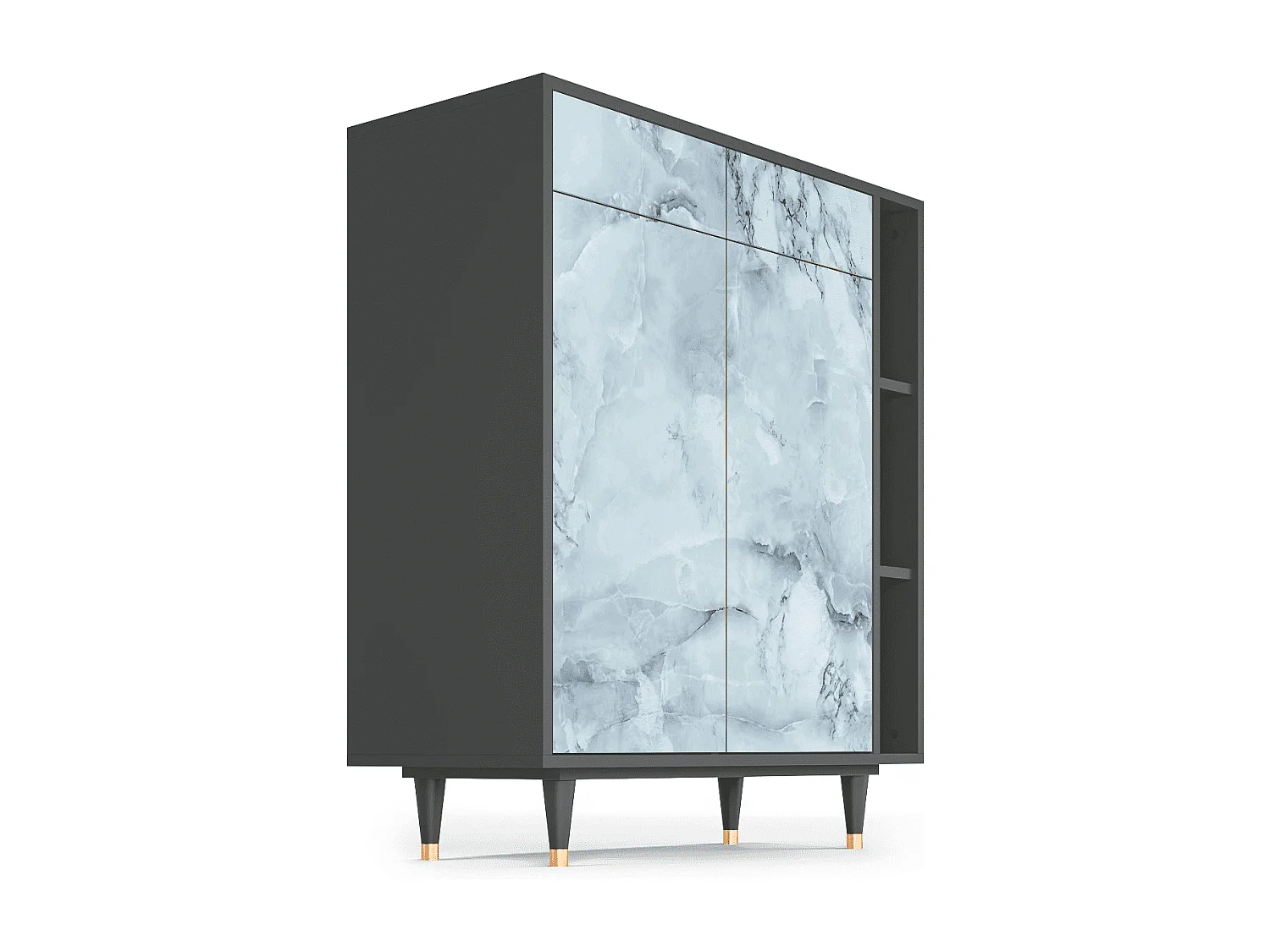 Credenza - 96х110х41 cm - BS6 - Glacial Colour, Antracite