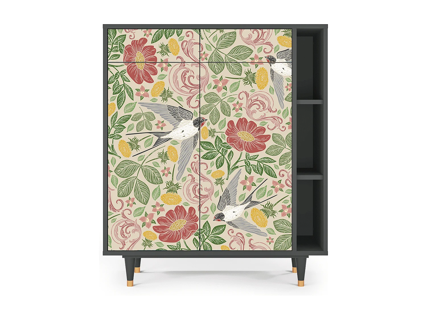 Buffet - 96х110х41 cm - BS6 - Spring Swallow, Anthracite