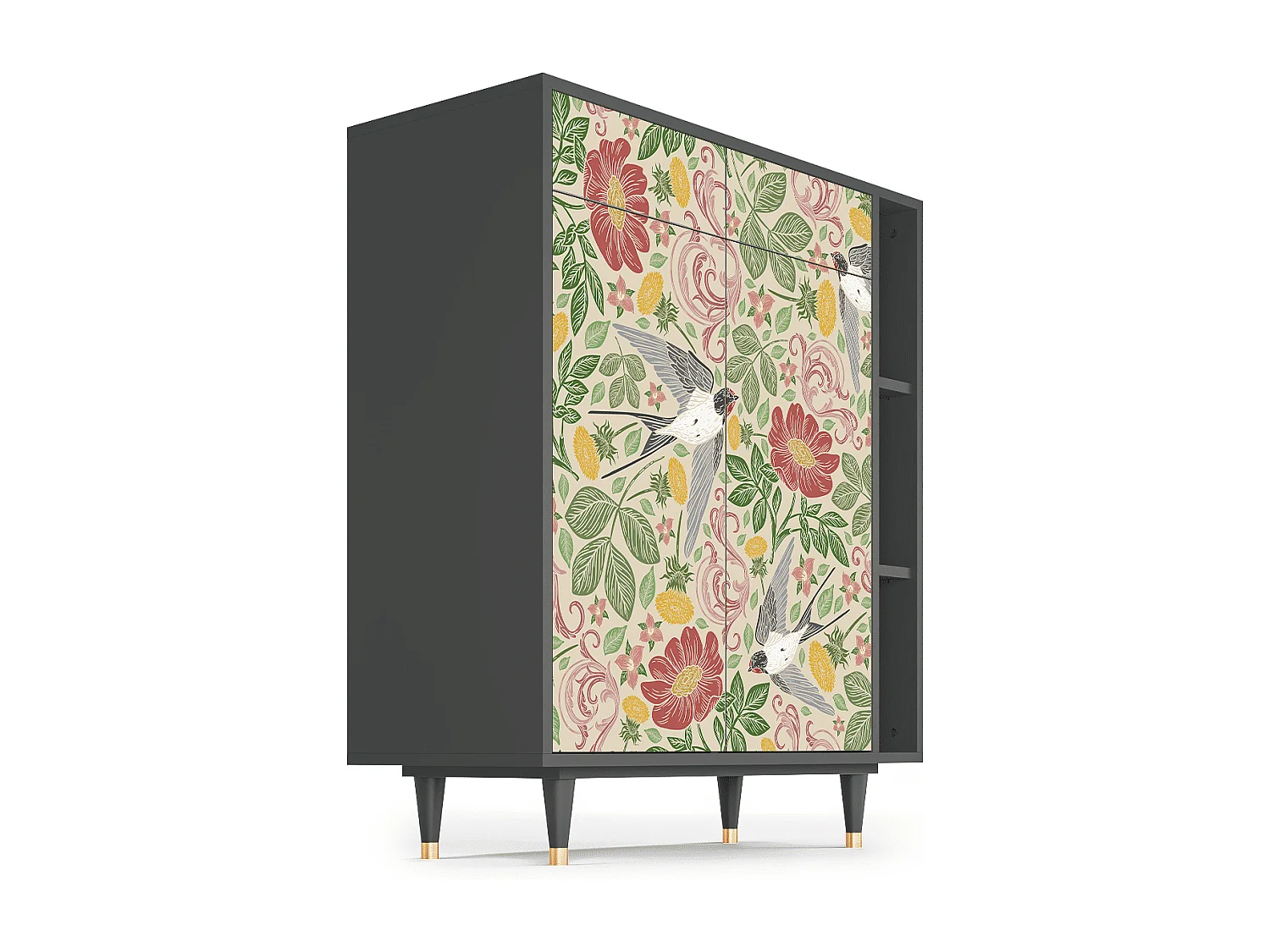 Credenza - 96х110х41 cm - BS6 - Spring Swallow, Antracite
