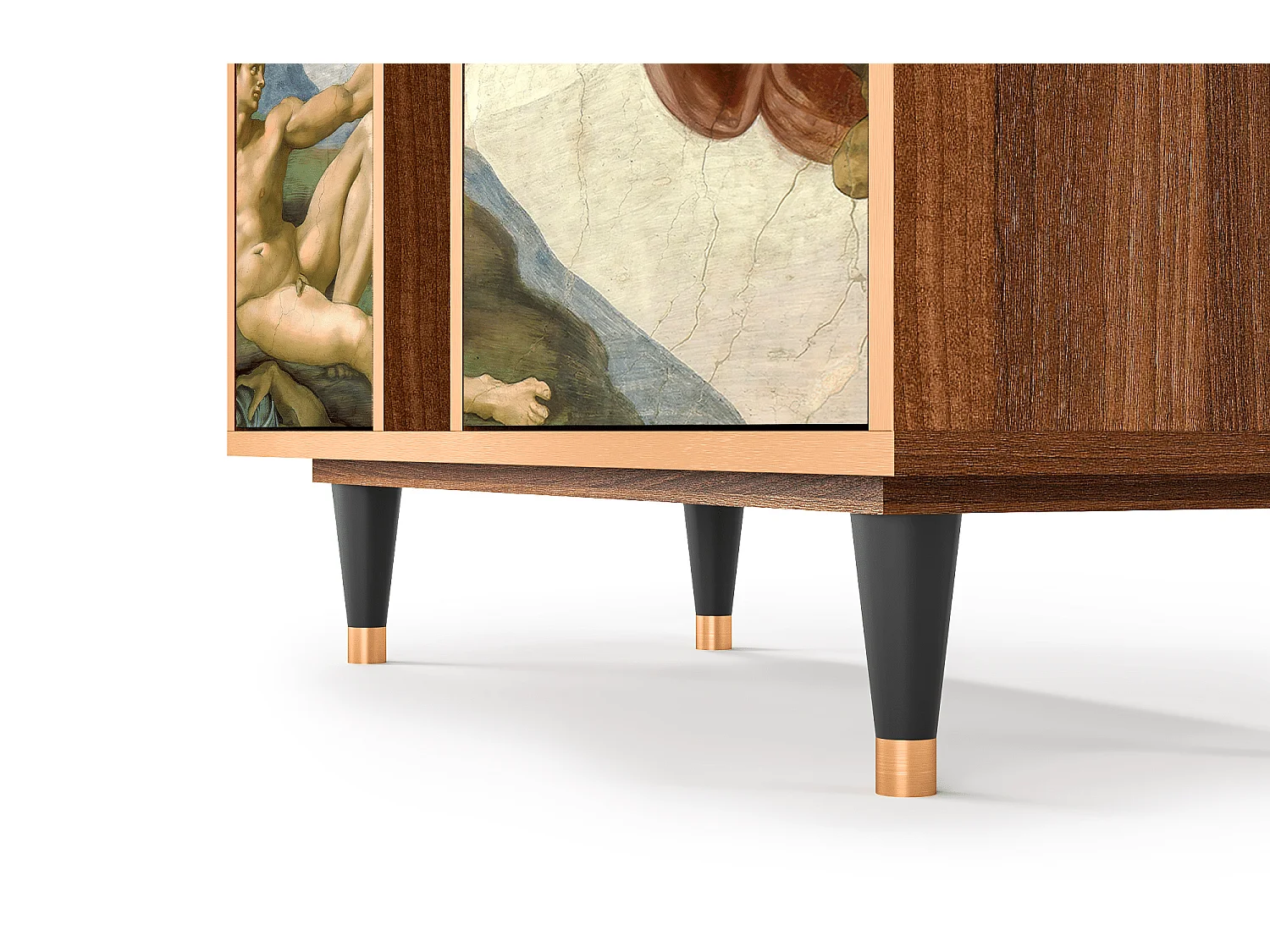 Kredens - 94х96х41 cm - BS5 - The Creation of Adam, Orzech