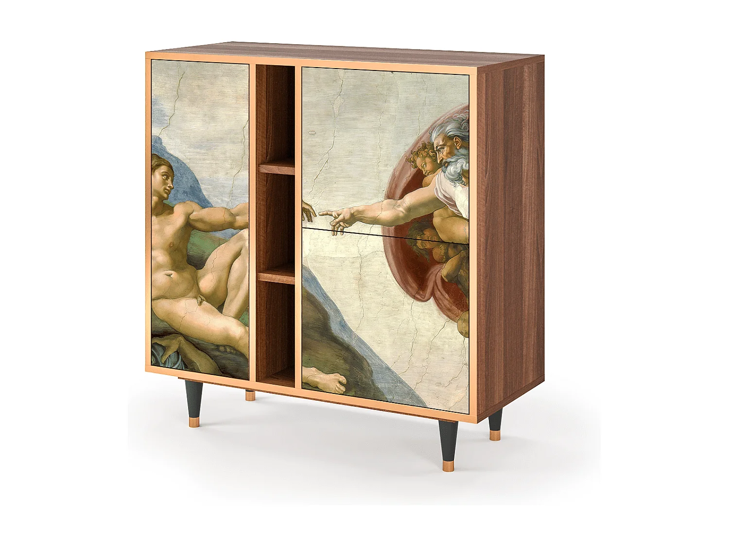 Buffet - 94х96х41 cm - BS5 - The Creation of Adam, Noyer