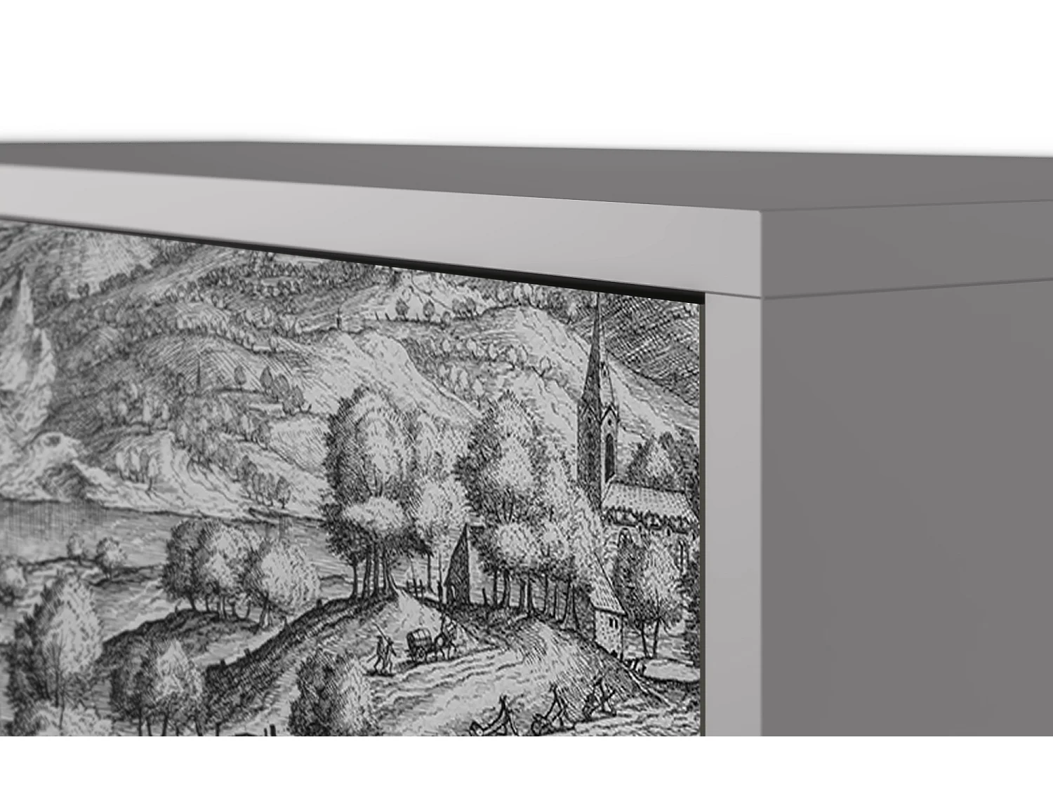 Credenza - 115х84х41 cm - S3 - Rusticorum, Grigio