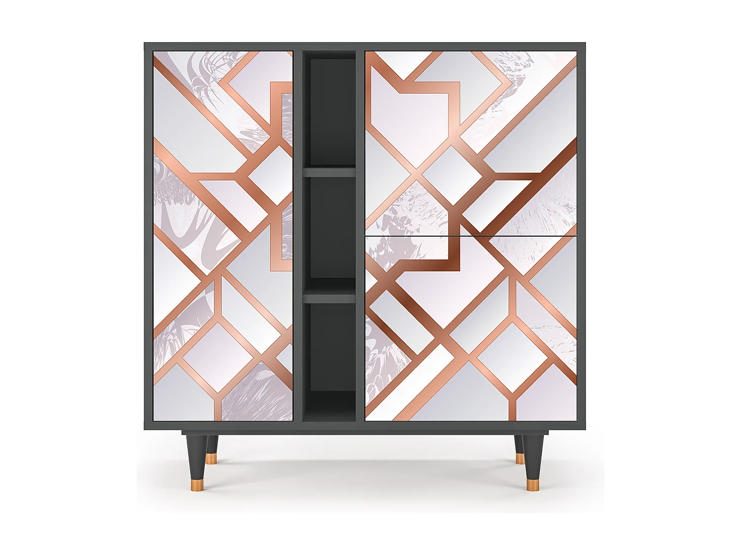 Kredens - 94х96х41 cm - BS5 - Pastel Fairytale, Antracyt