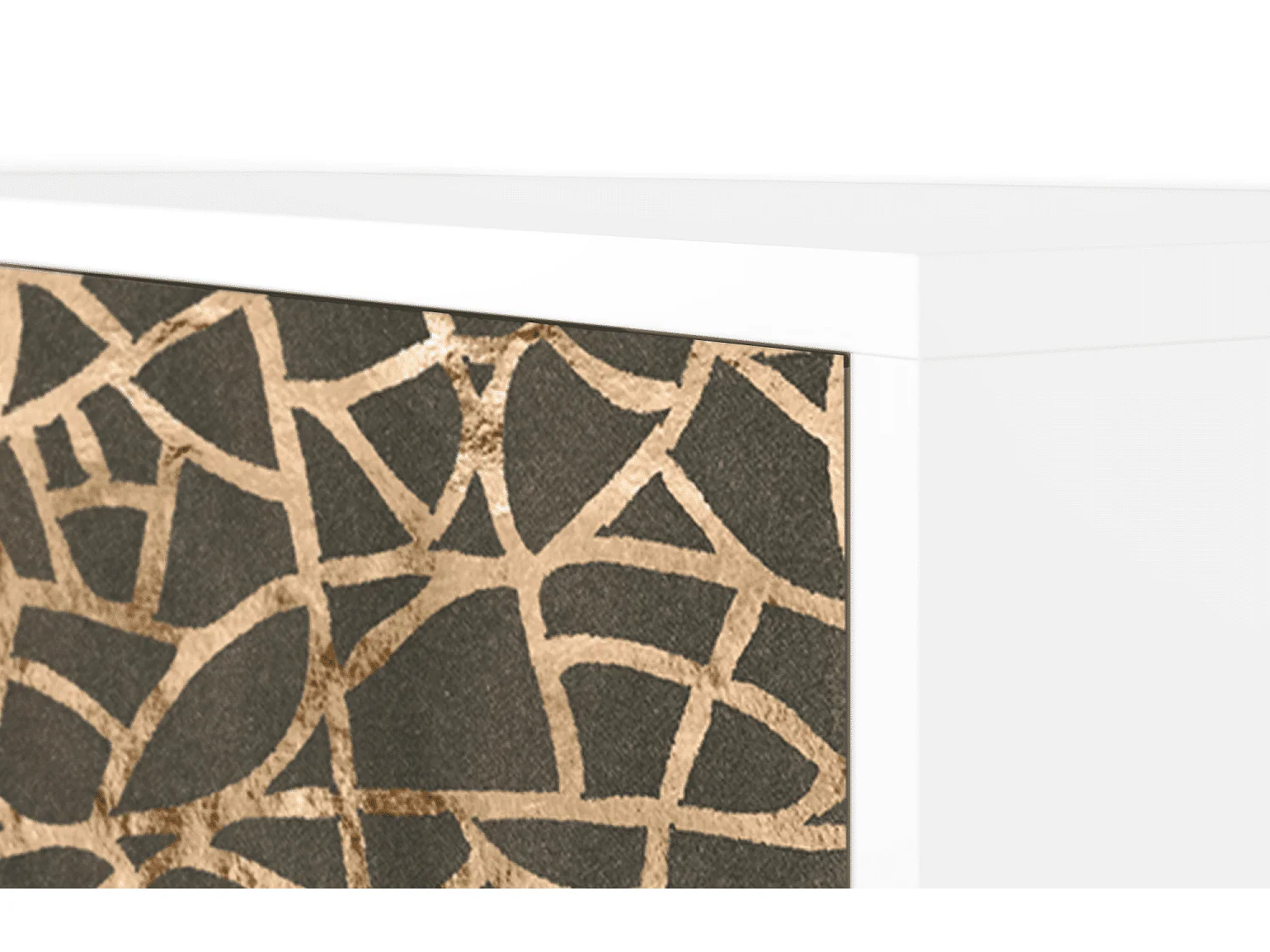 Kredens - 115х84х41 cm - S3 - Enlarged Leaf, Biały