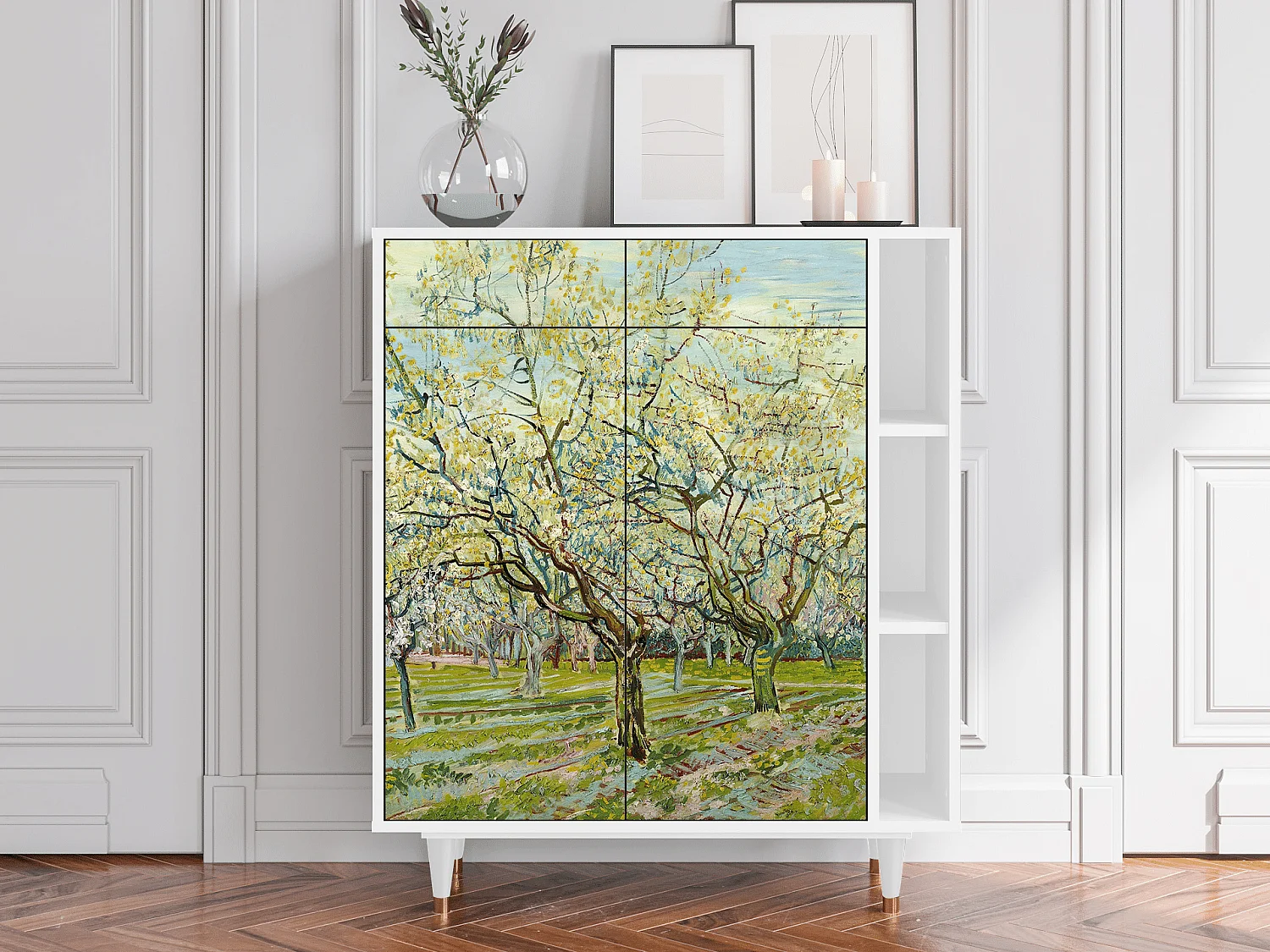Kredens - 96х110х41 cm - BS6 - The Biały Orchard, Biały