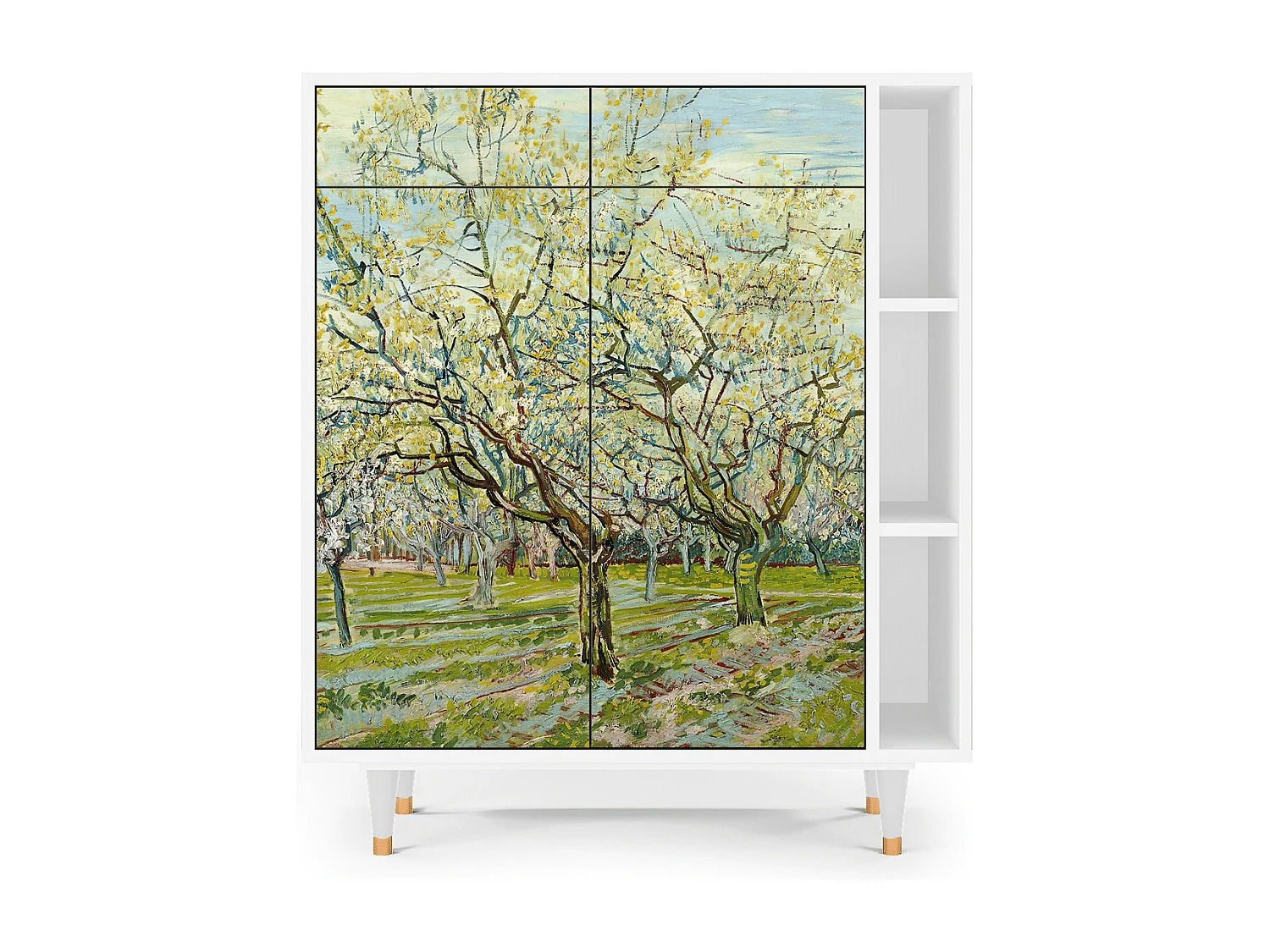 Kredens - 96х110х41 cm - BS6 - The Biały Orchard, Biały