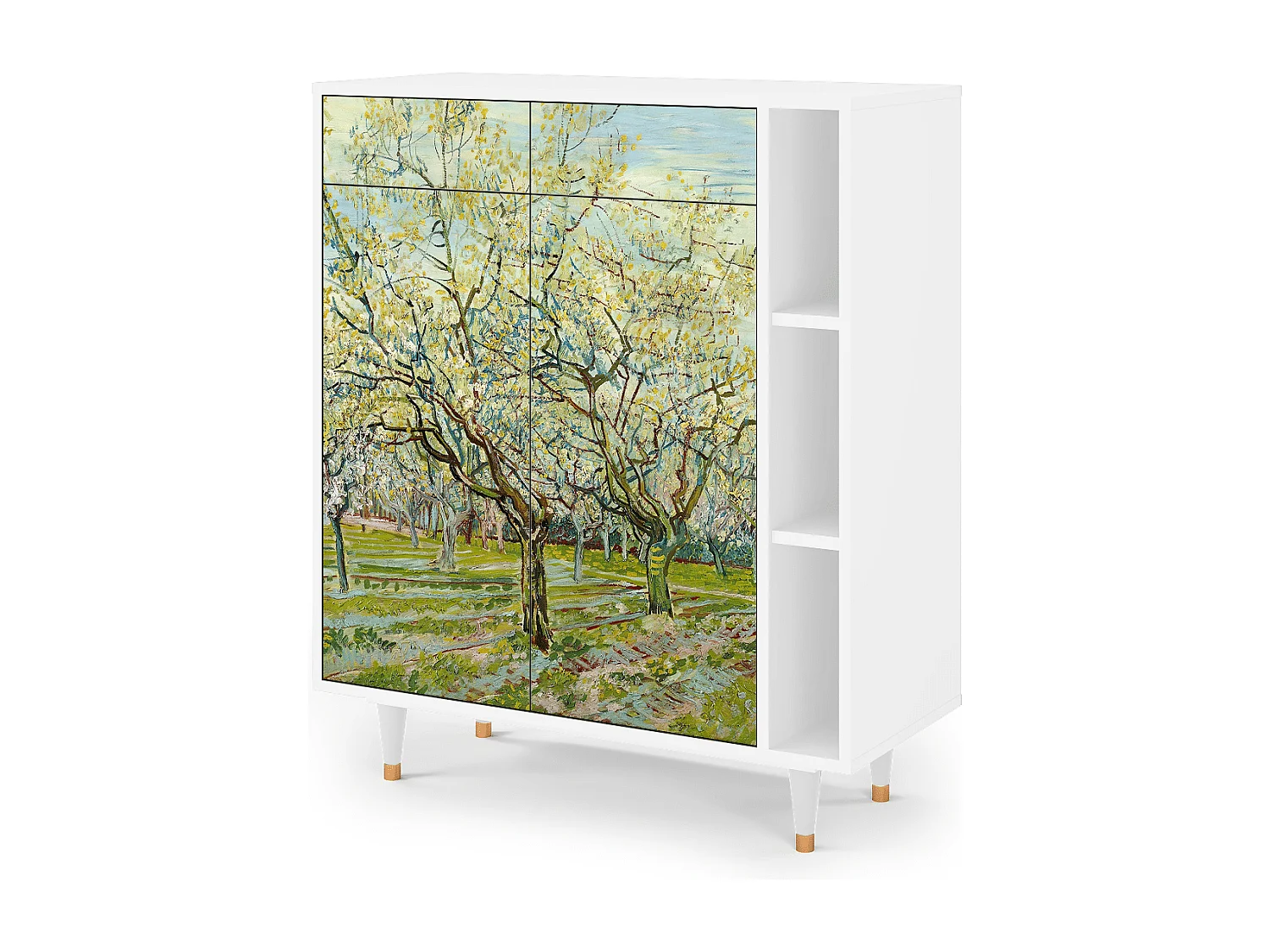 Kredens - 96х110х41 cm - BS6 - The Biały Orchard, Biały