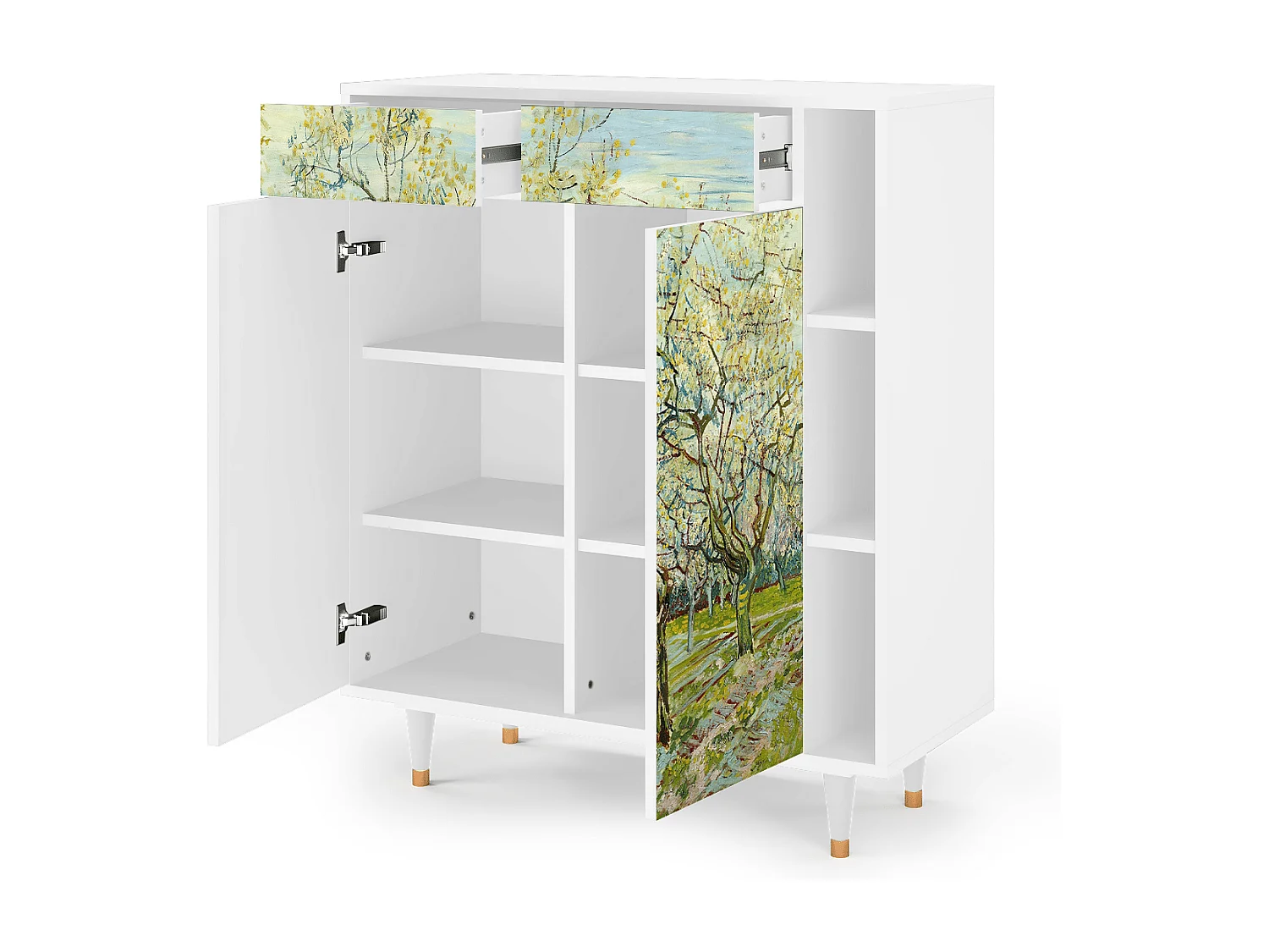 Kredens - 96х110х41 cm - BS6 - The Biały Orchard, Biały