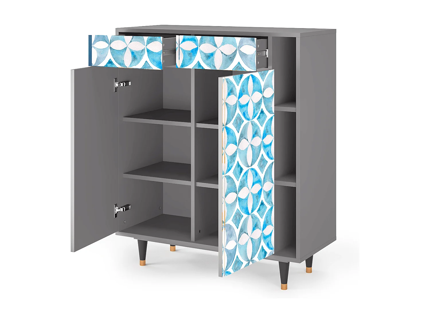 Sideboard - 96х110х41 cm - BS6 - Porto Mood, Grau