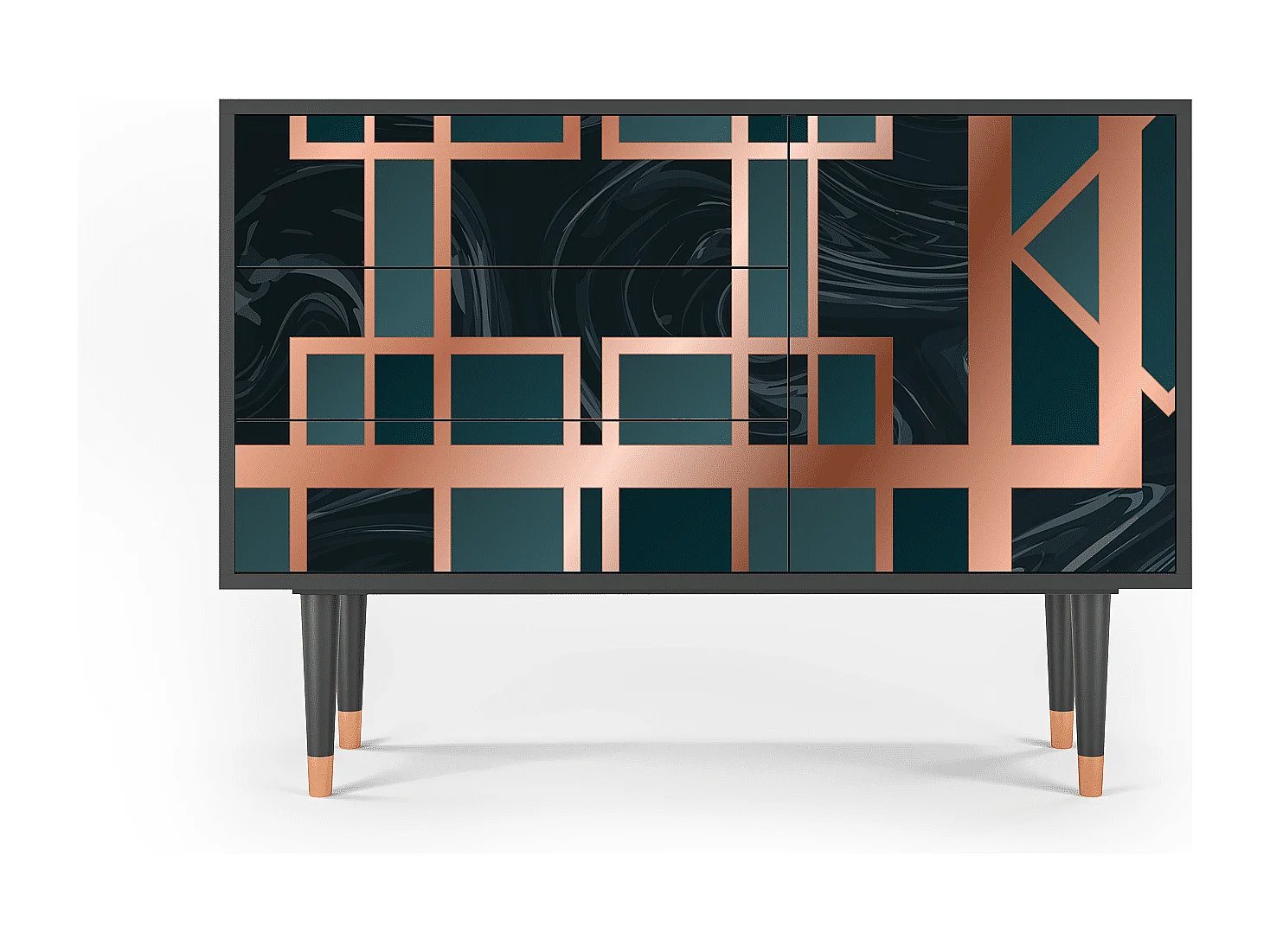 Credenza - 115х84х41 cm - S3 - Emerald Metro, Antracite