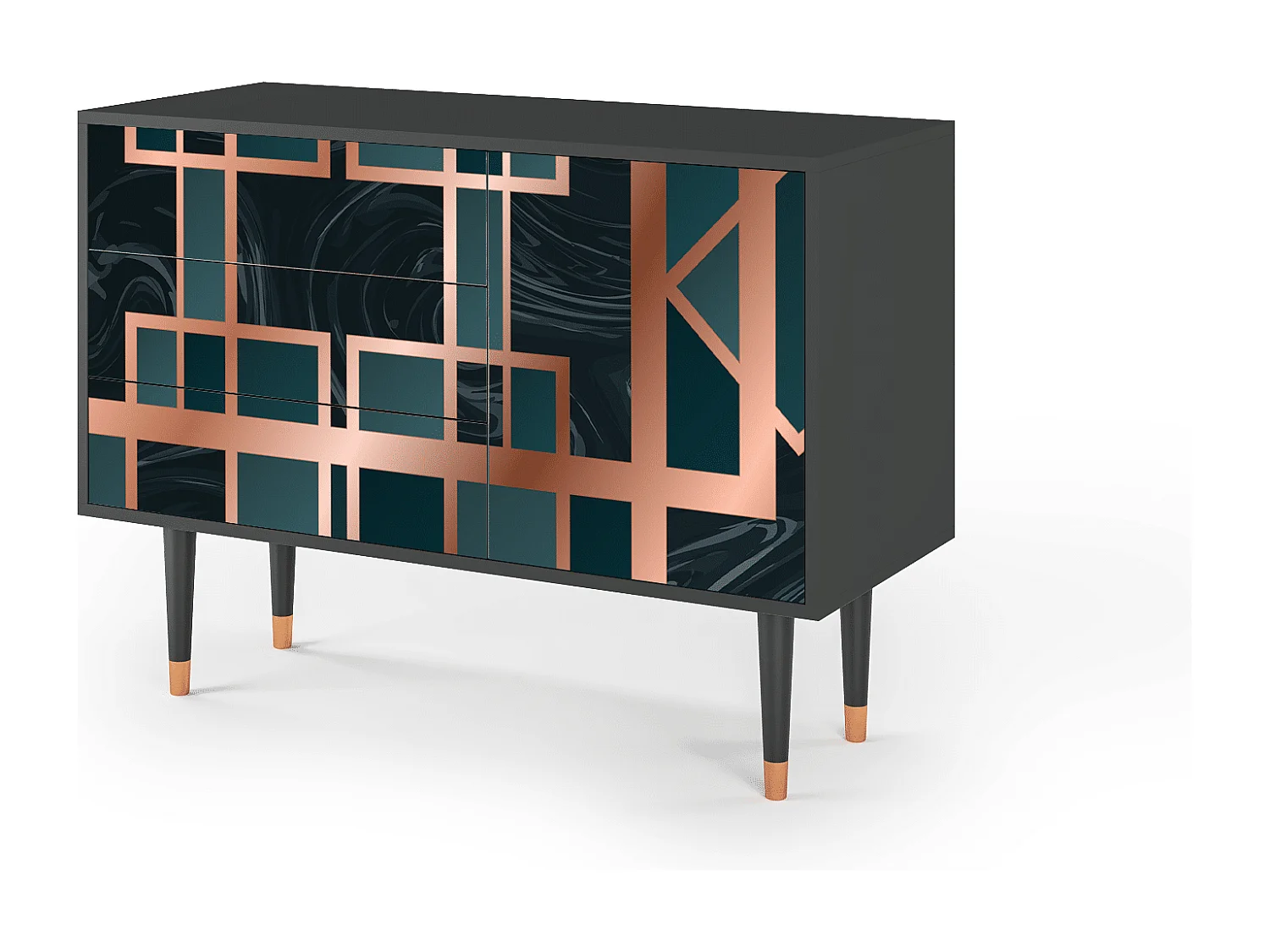 Credenza - 115х84х41 cm - S3 - Emerald Metro, Antracite