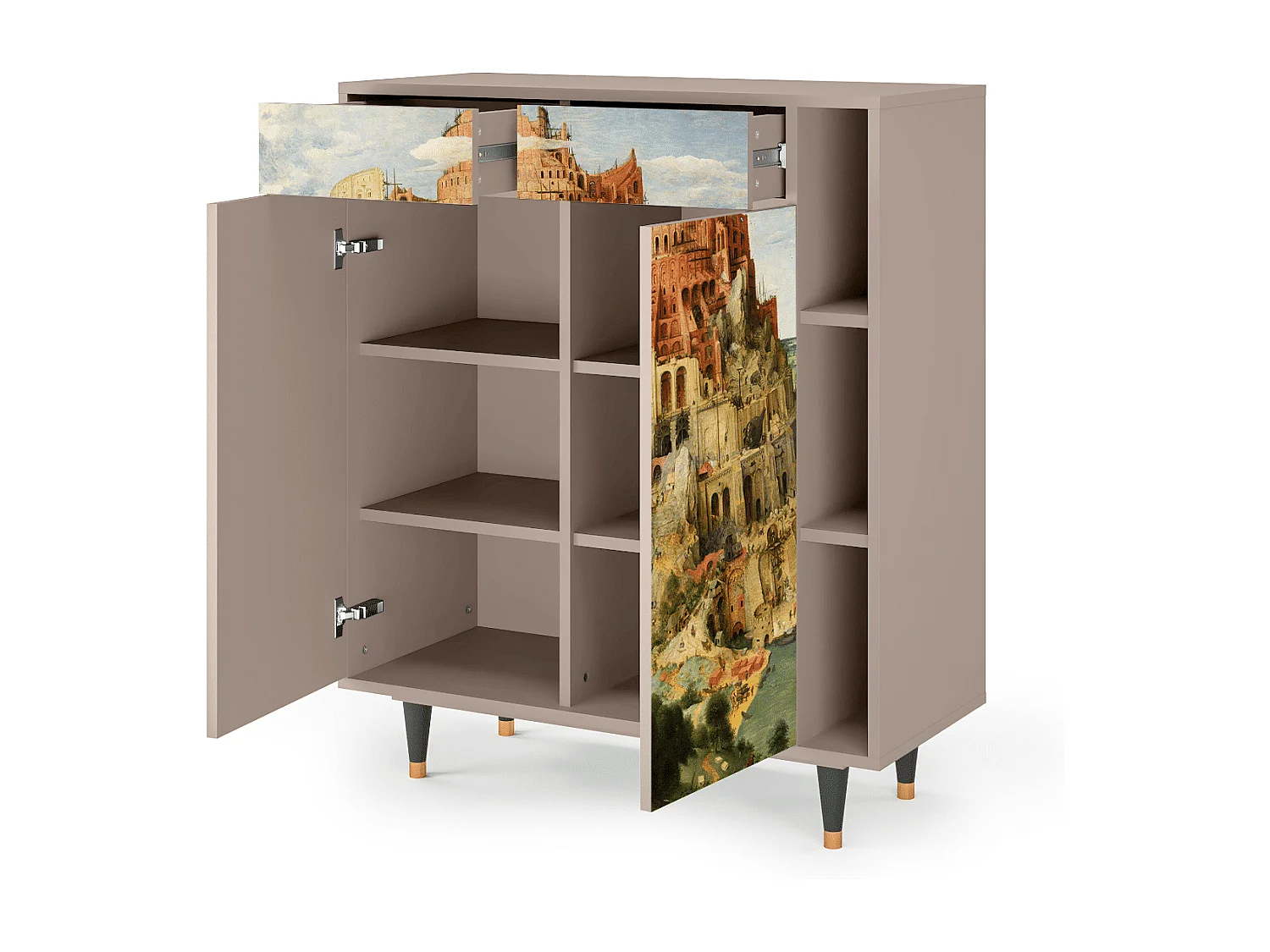 Aparador - 96х110х41 cm - BS6 - Elder The Tower, Latte