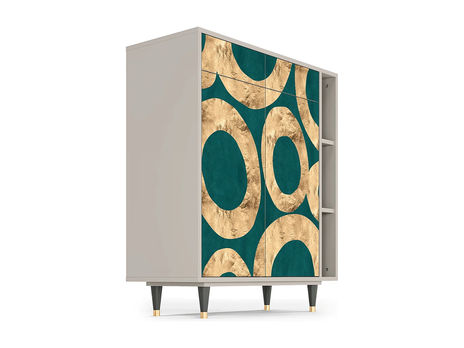 Kredens - 96х110х41 cm - BS6 - Zircon Sphere, Piaskowy