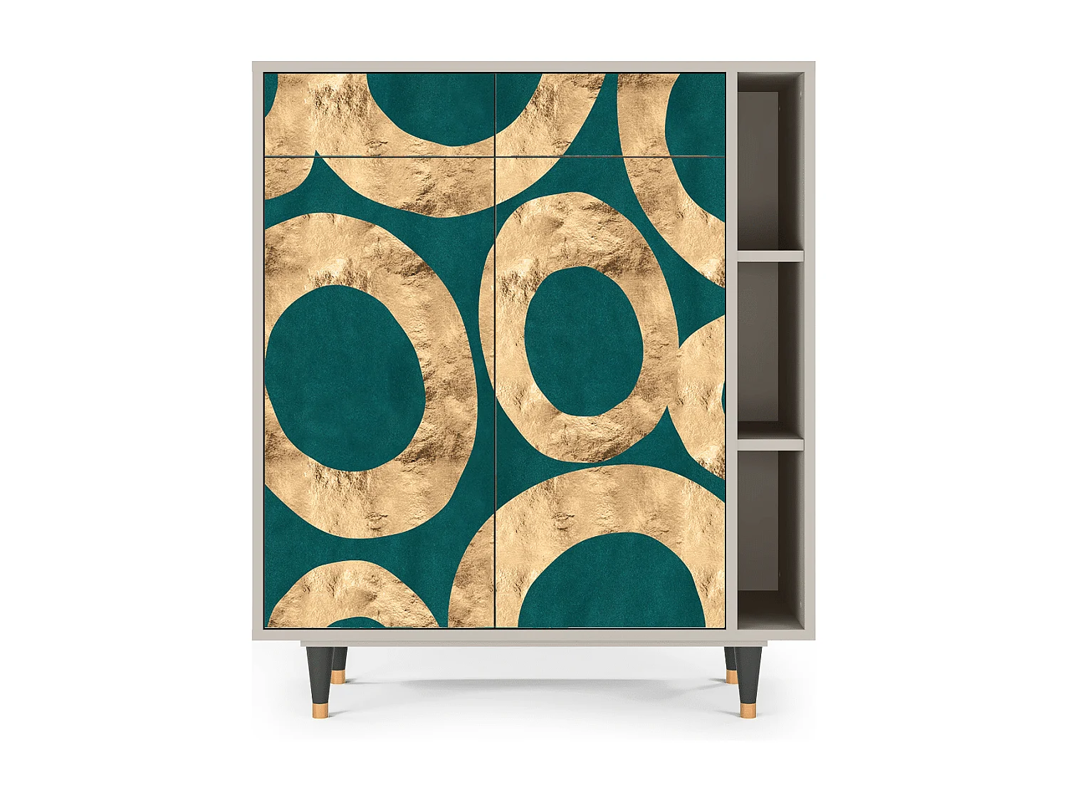 Kredens - 96х110х41 cm - BS6 - Zircon Sphere, Piaskowy