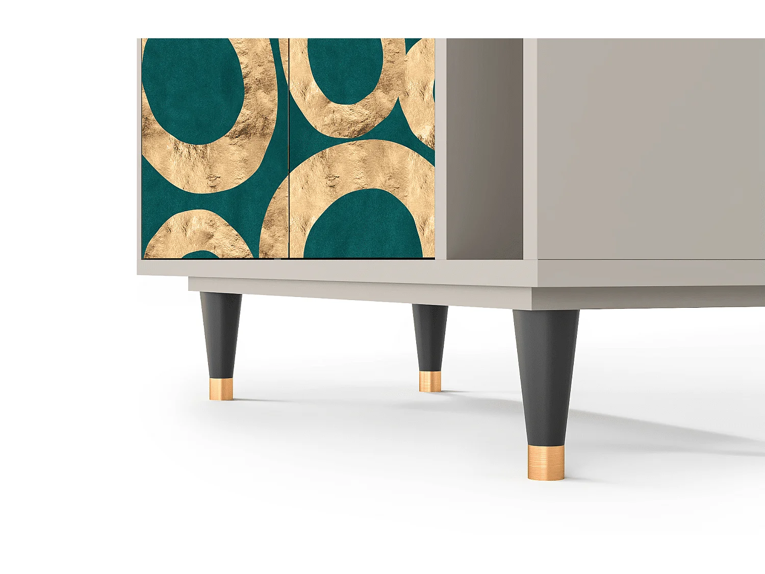 Kredens - 96х110х41 cm - BS6 - Zircon Sphere, Piaskowy