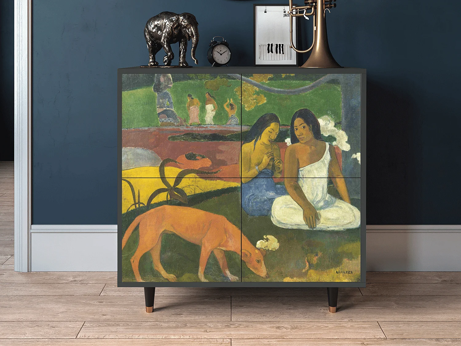 Kredens - 94x96x48 cm - BS3 - Arearea , Antracyt