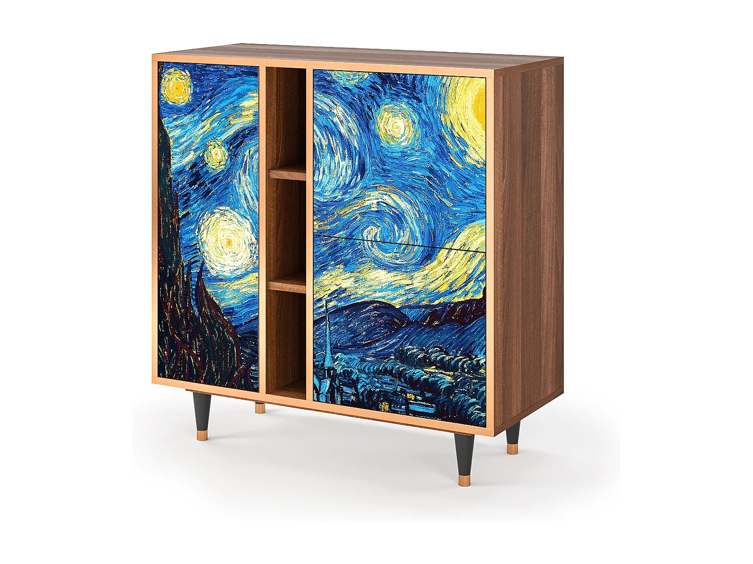 Aparador - 94х96х41 cm - BS5 - The Starry Night  , Nogueira