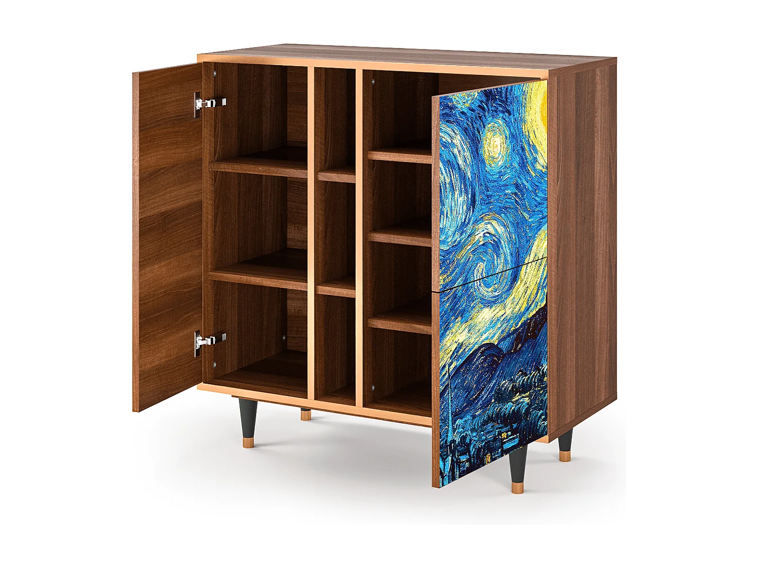 Aparador - 94х96х41 cm - BS5 - The Starry Night  , Nogueira