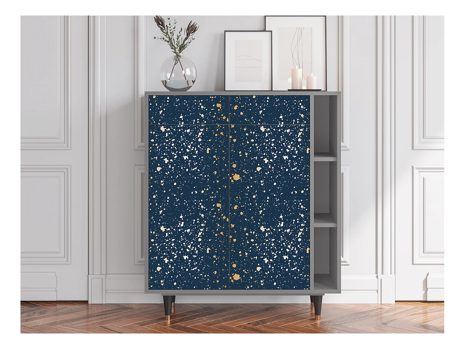 Credenza - 96х110х41 cm - BS6 - Starfall, Grigio