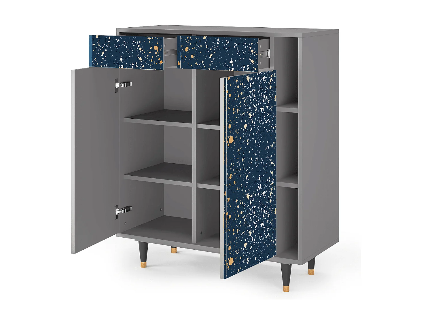 Credenza - 96х110х41 cm - BS6 - Starfall, Grigio