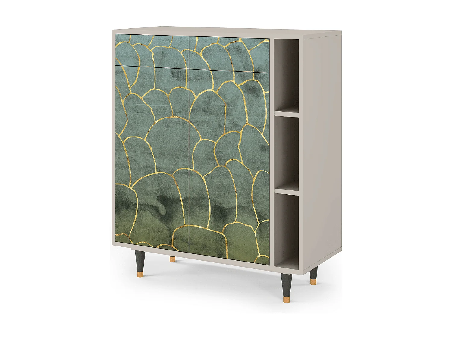 Dressoir - 96х110х41 cm - BS6 - Magnificent Water Lily, Zand