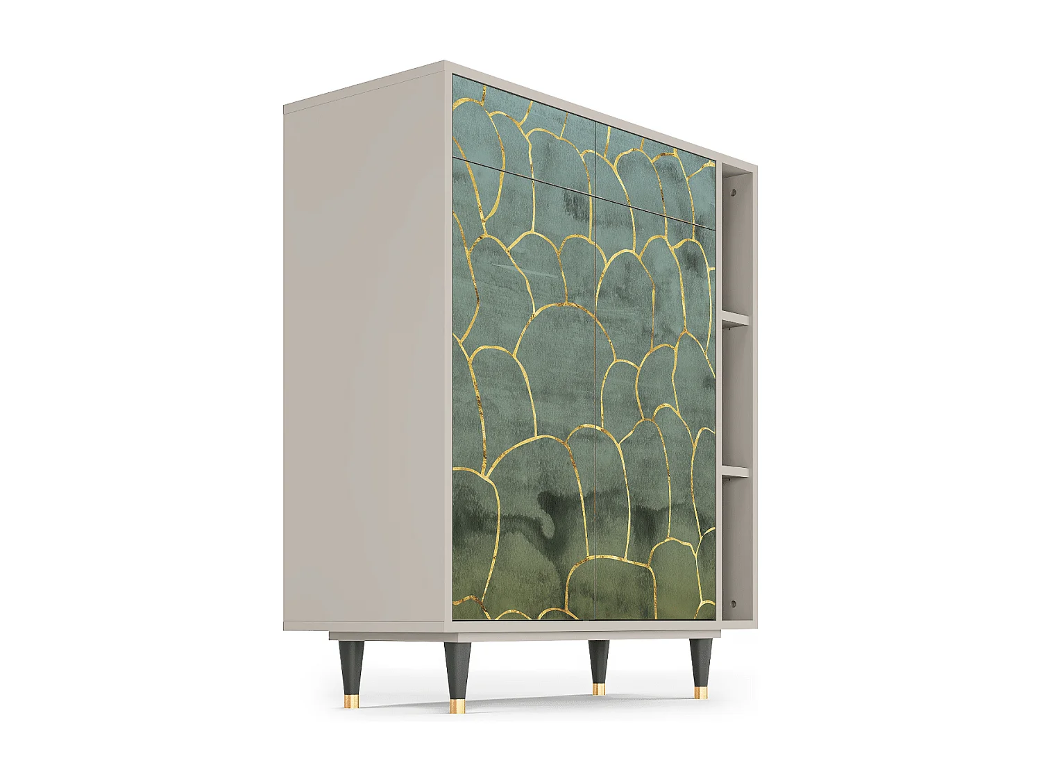 Dressoir - 96х110х41 cm - BS6 - Magnificent Water Lily, Zand