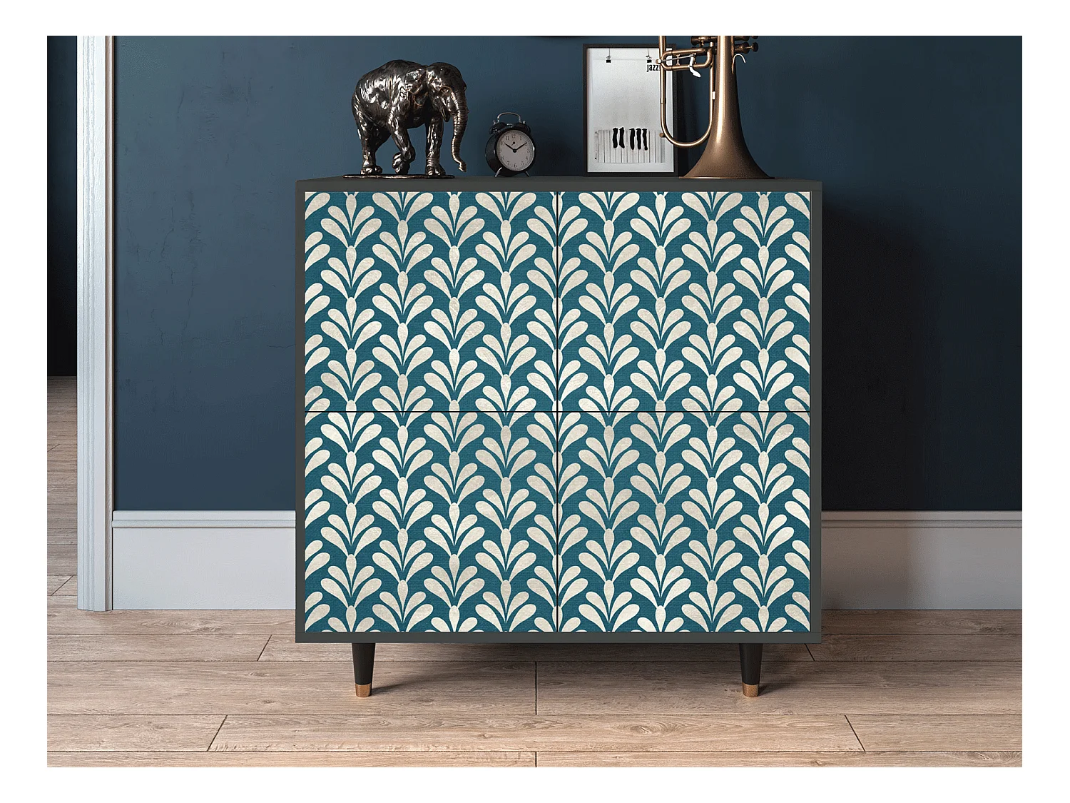 Credenza - 94x96x48 cm - BS3 - Milky Tears, Antracite