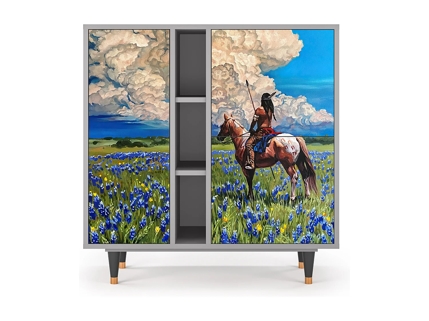 Buffet - 94х96х41 cm - BS5 - Thunderheads by Dean, Gris