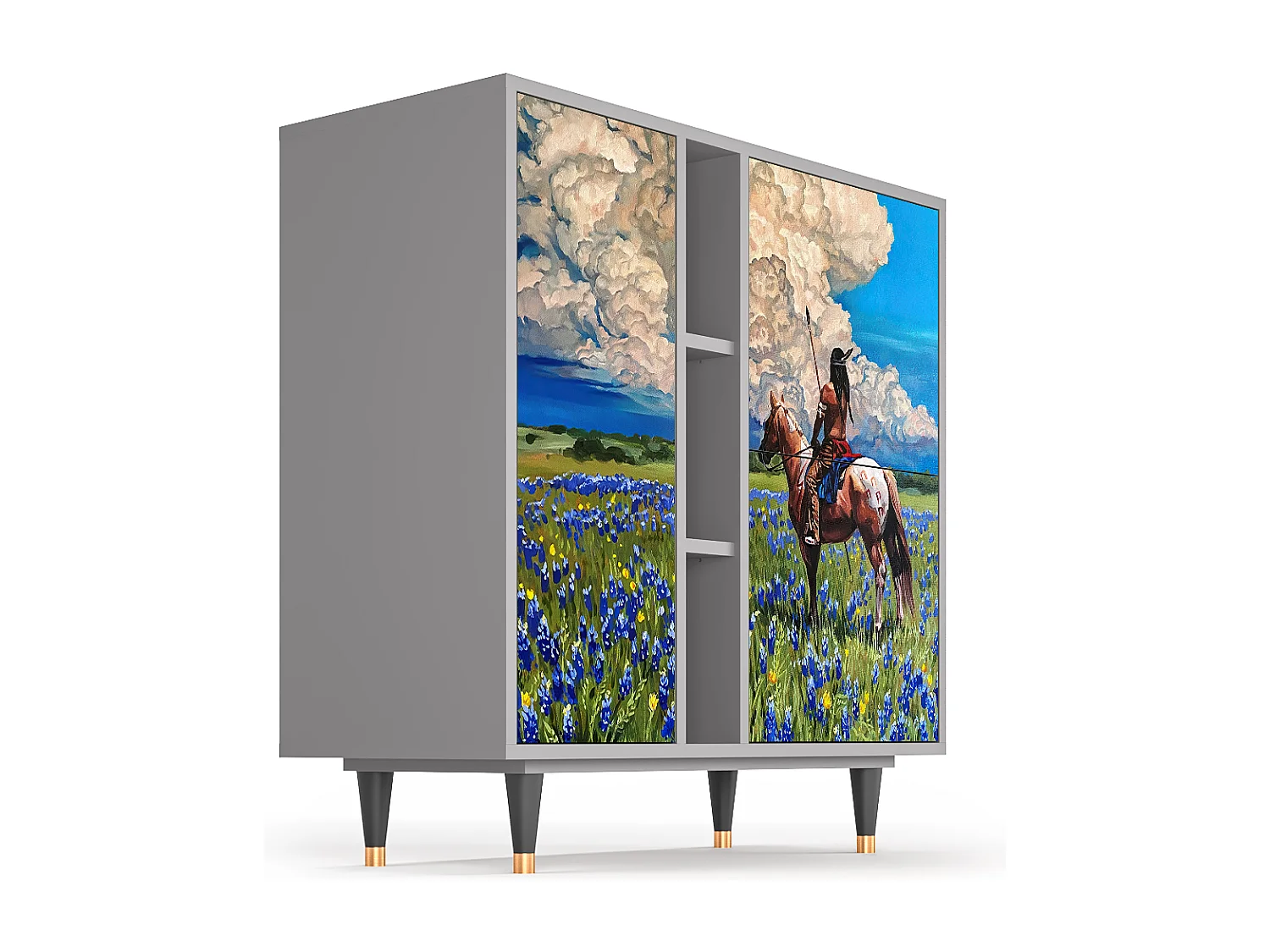 Buffet - 94х96х41 cm - BS5 - Thunderheads by Dean, Gris