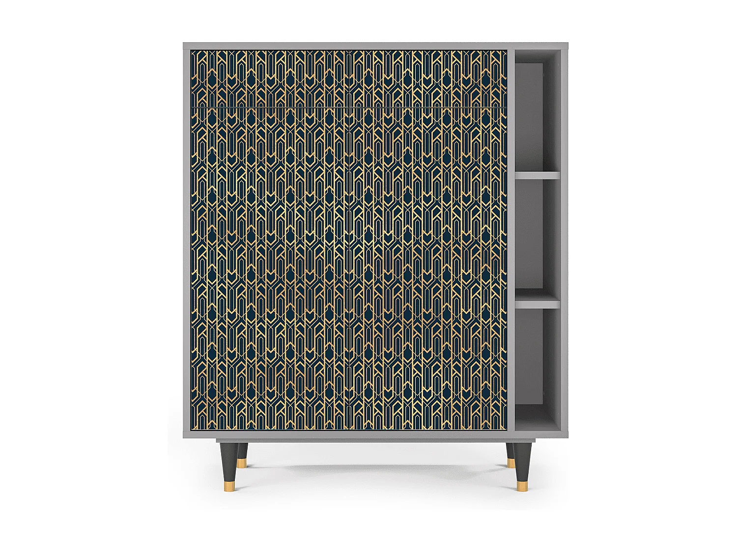Credenza - 96х110х41 cm - BS6 - Golden Empire, Grigio