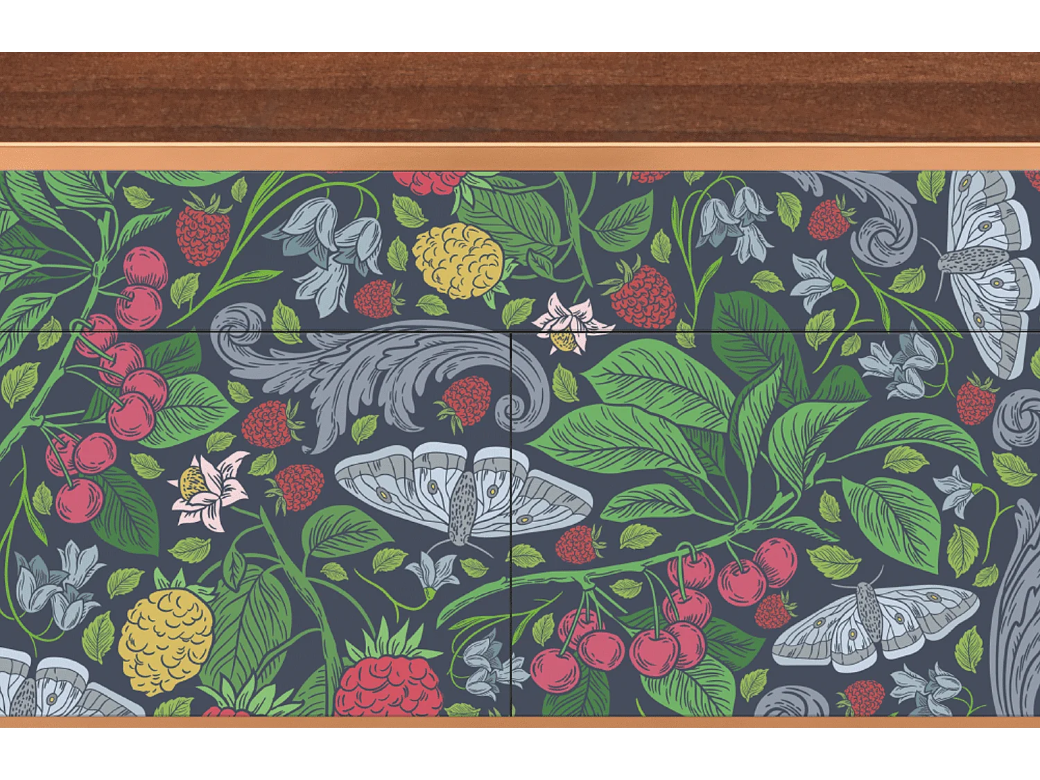 Buffet - 115x85x48 cm - BS4 - Summer Berries, Noyer