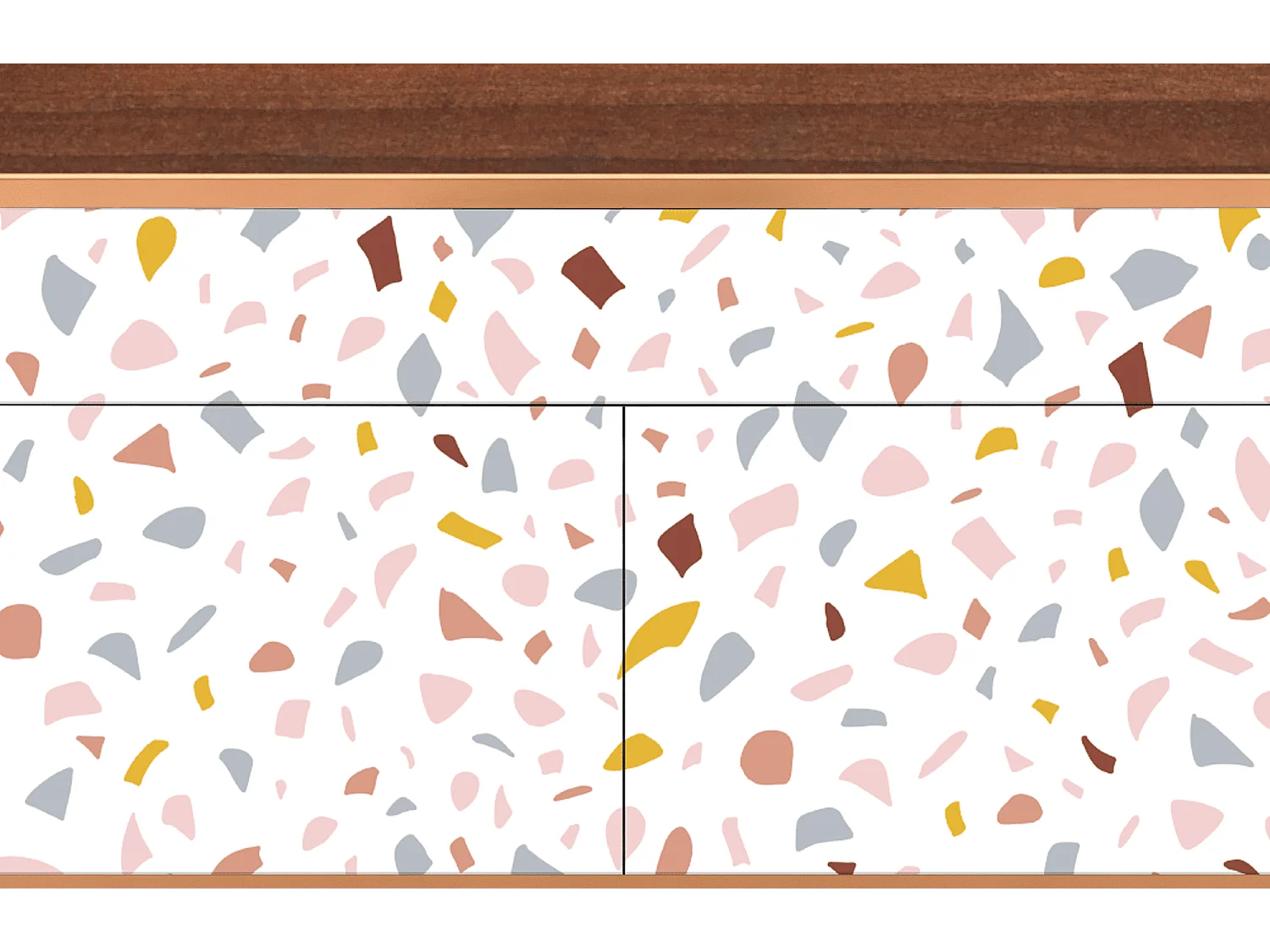 Kredens - 115x85x48 cm - BS4 - Marmelade Cheese, Orzech