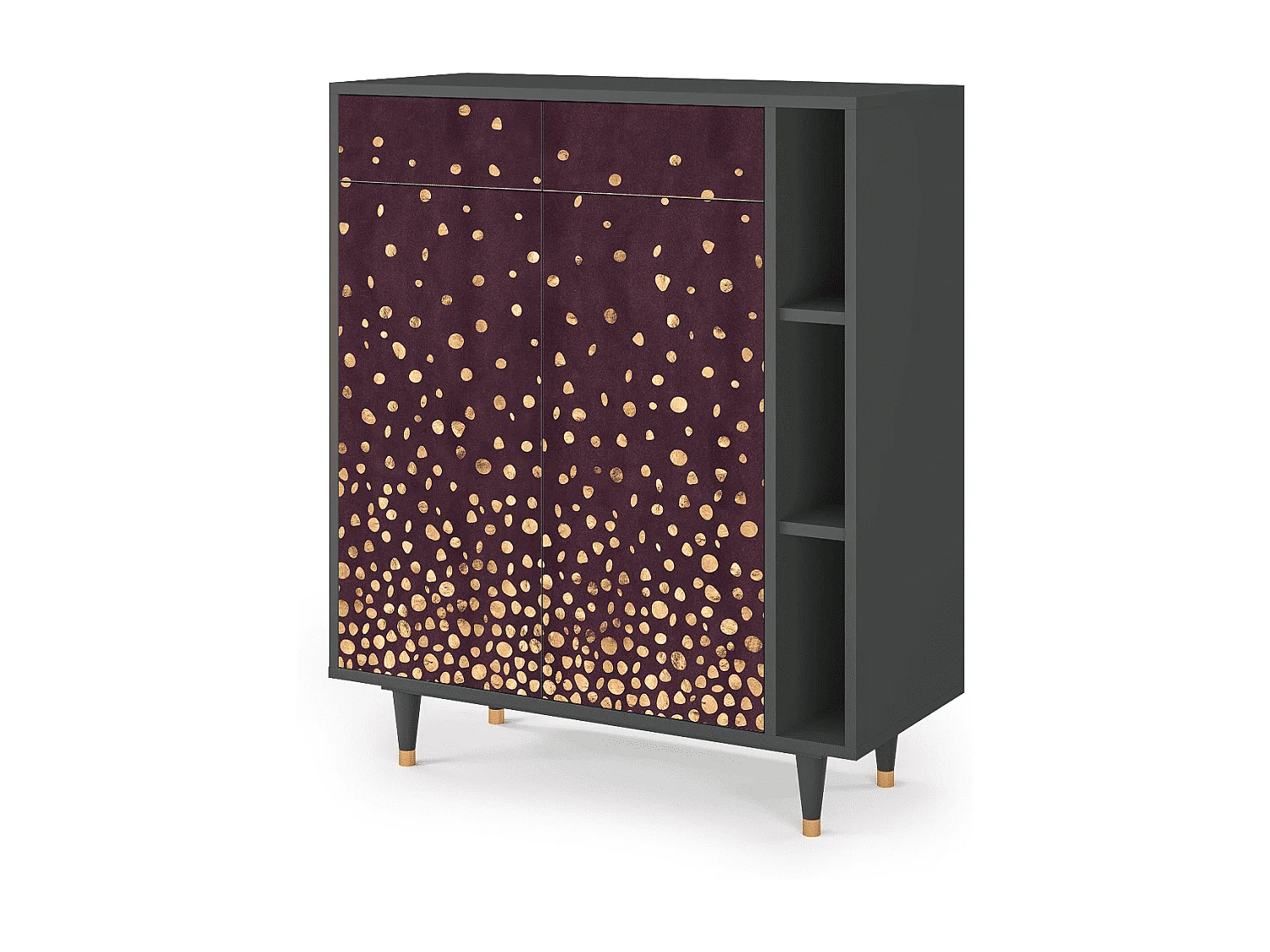 Dressoir - 96х110х41 cm - BS6 - Glowworms, Antraciet