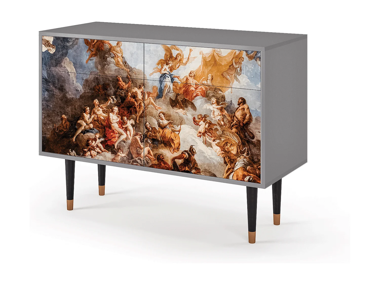 Buffet - 115x85x48 cm - BS4 - Versailles, Gris