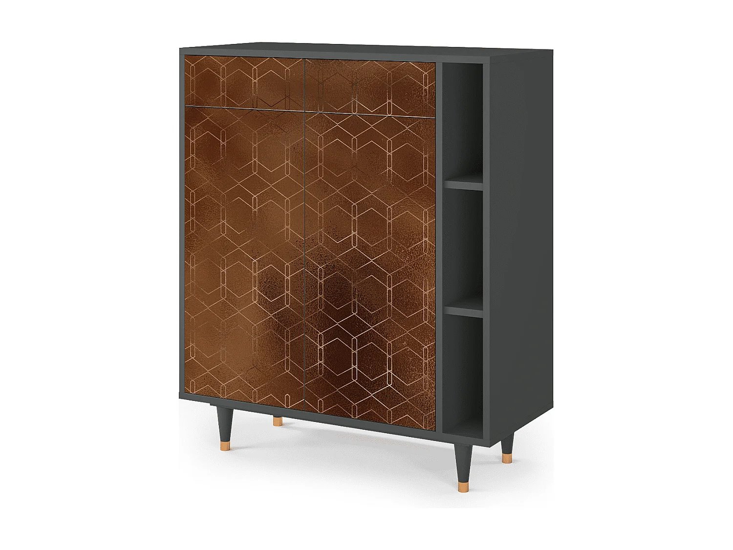 Buffet - 96х110х41 cm - BS6 - Chocolate Bar, Anthracite