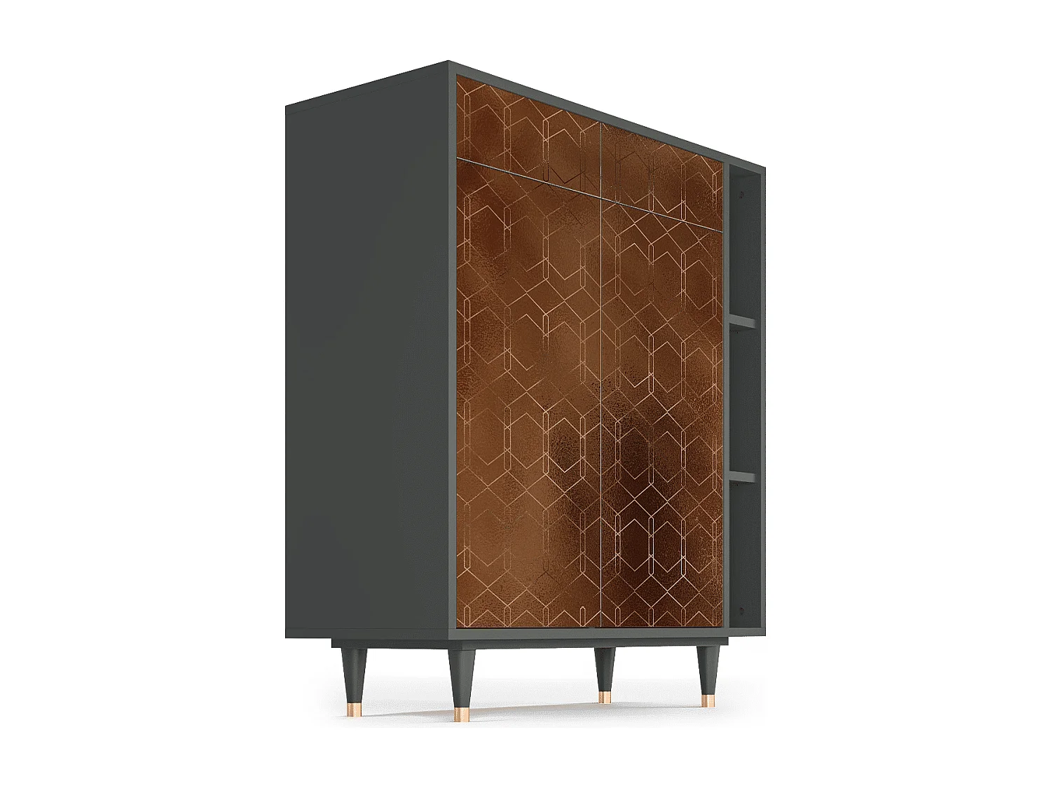 Buffet - 96х110х41 cm - BS6 - Chocolate Bar, Anthracite