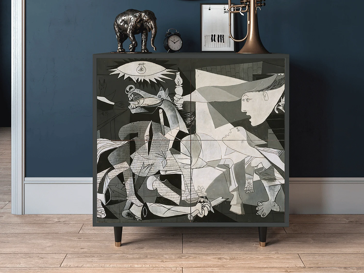 Aparador - 94x96x48 cm - BS3 - Guernica by Picasso, Antracite