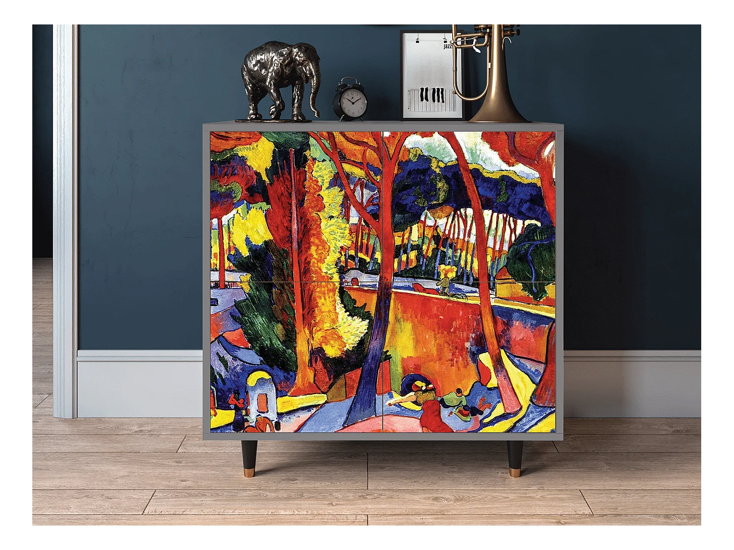 Buffet - 94x96x48 cm - BS3 - The Turning Road, Gris