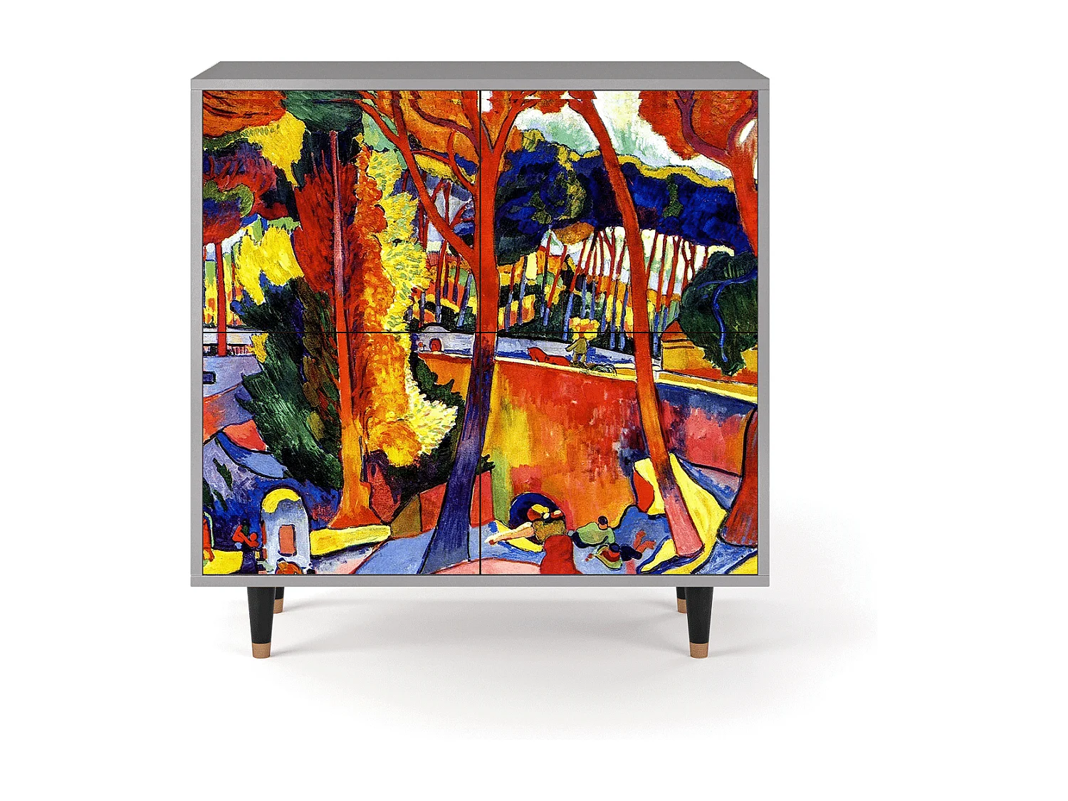 Buffet - 94x96x48 cm - BS3 - The Turning Road, Gris
