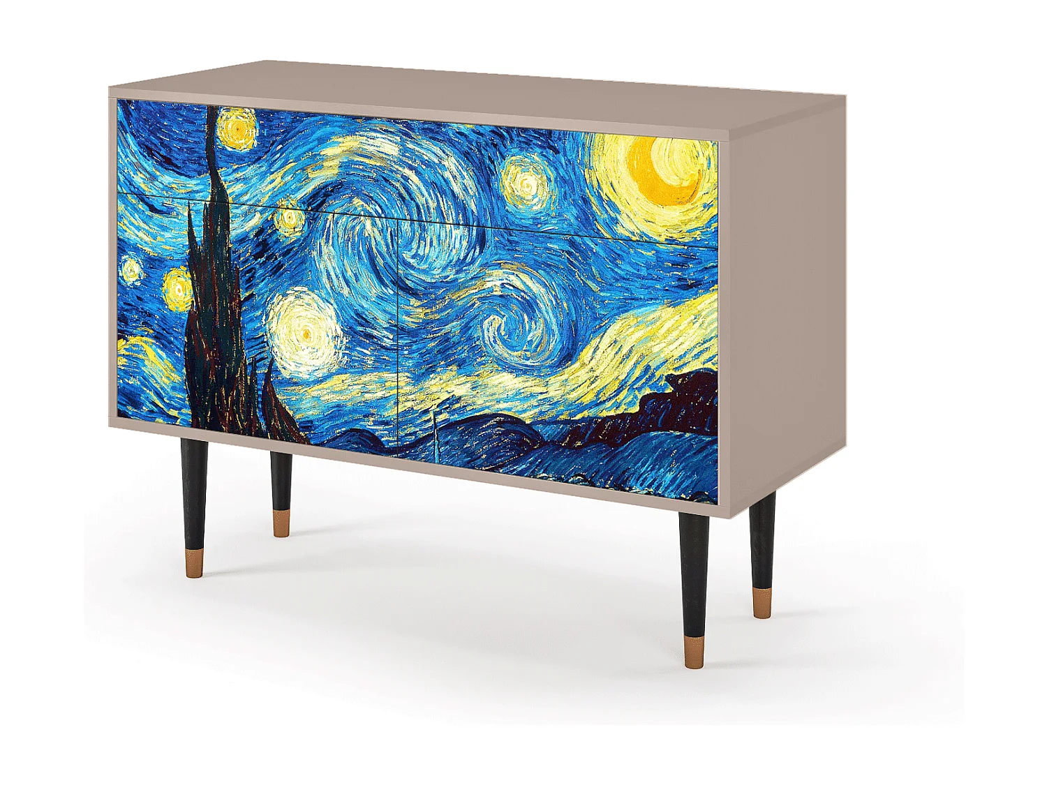 Buffet - 115x85x48 cm - BS4 - The Starry Night  , Latte