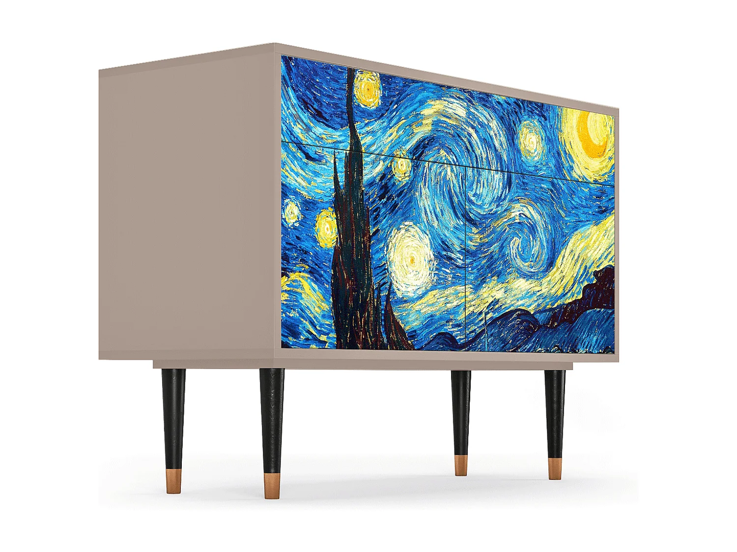 Buffet - 115x85x48 cm - BS4 - The Starry Night  , Latte