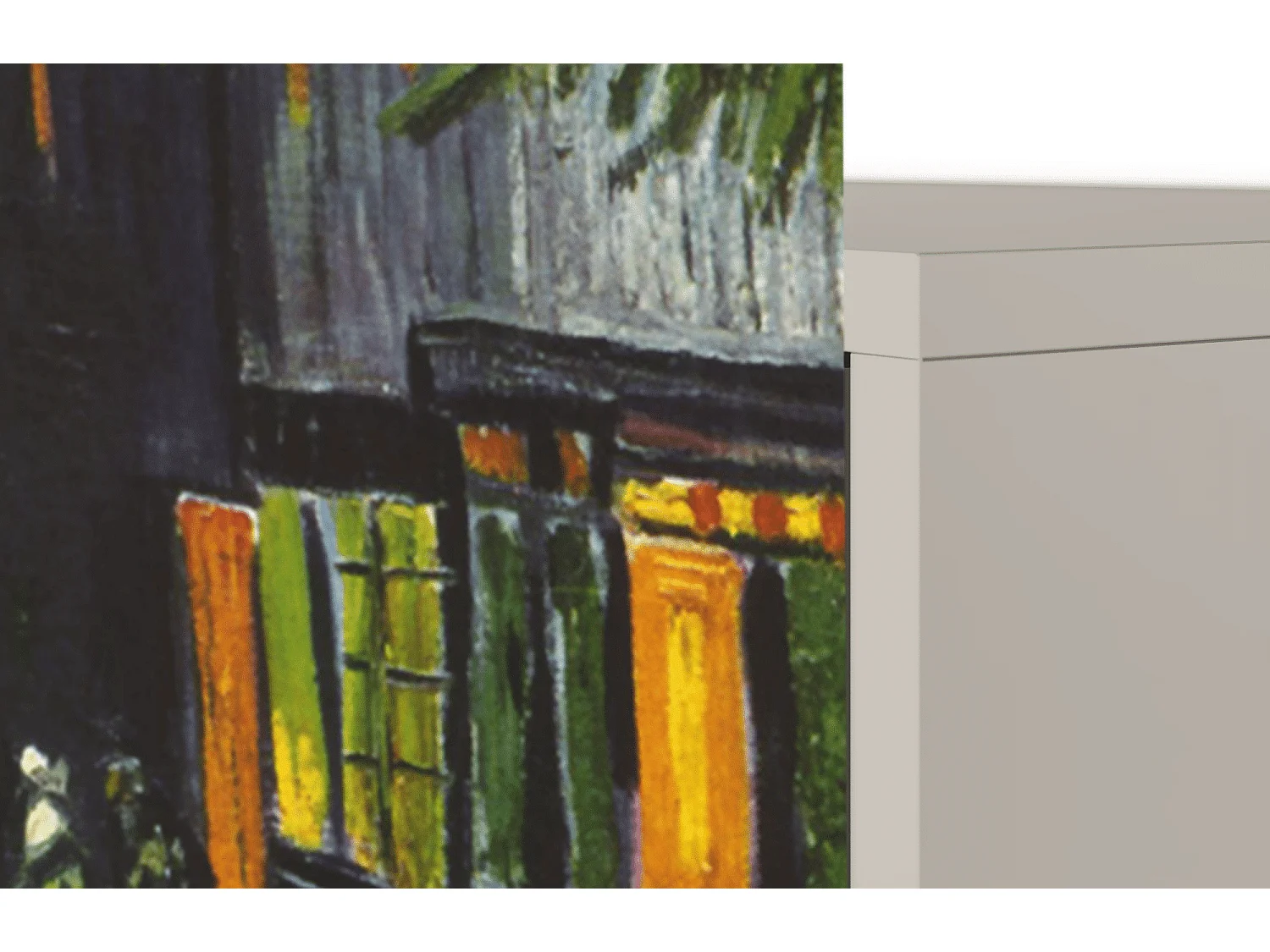 Kredens - 115х84х41 cm - S3 - Café Terrace at Night, Piaskowy